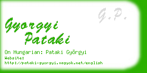 gyorgyi pataki business card